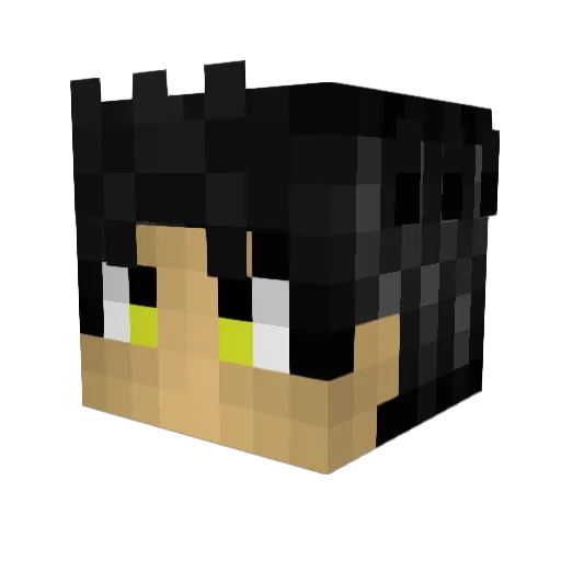 Umar12345 Minecraft avatar head, 3D render