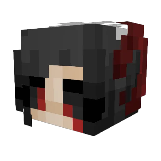 UmberSongUwU Minecraft avatar head, 3D render