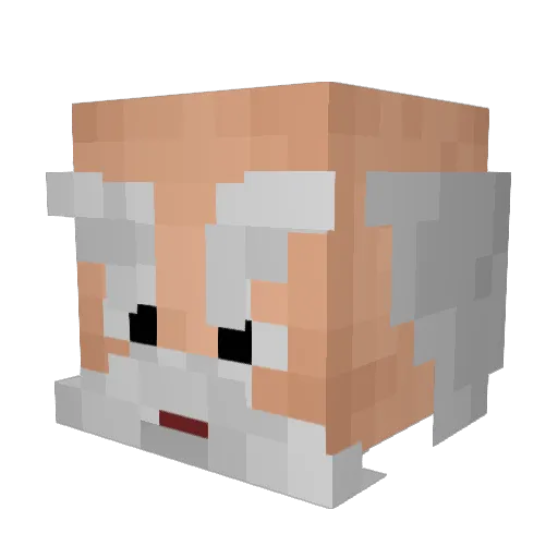 Umberjkeee Minecraft avatar head, 3D render
