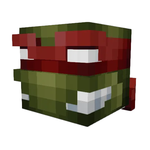 Umberlitall Minecraft avatar head, 3D render