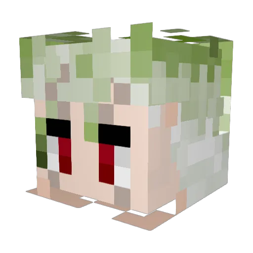 UmboJumbo Minecraft avatar head, 3D render