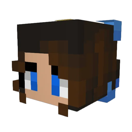 Umbra232 Minecraft avatar head, 3D render