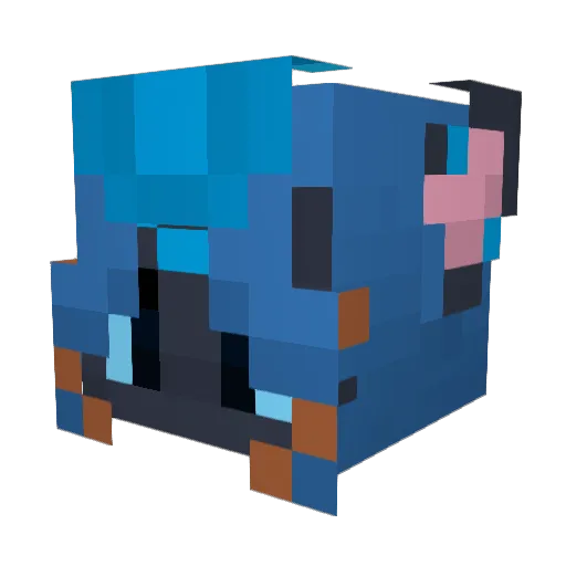 UmbraBree Minecraft avatar head, 3D render