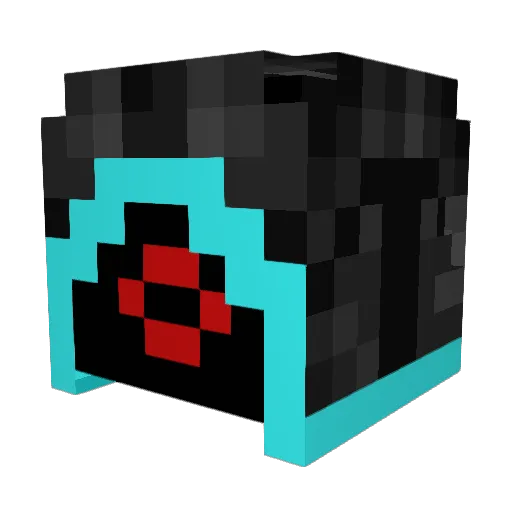 UmbraGalvanas Minecraft avatar head, 3D render