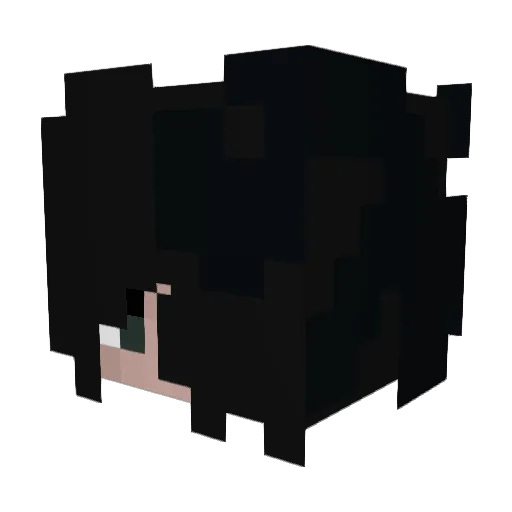 UmbraSanctos Minecraft avatar head, 3D render