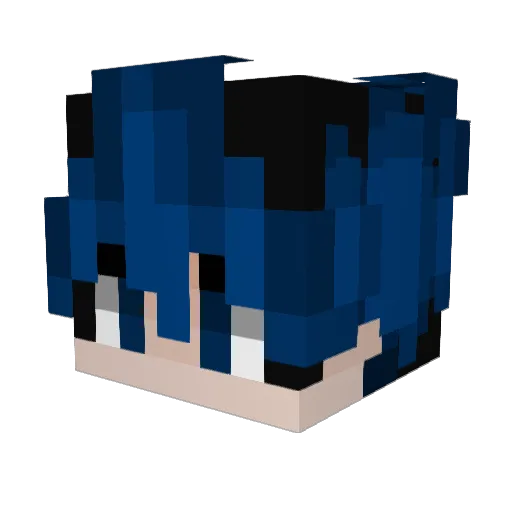 UmbraX_X Minecraft avatar head, 3D render