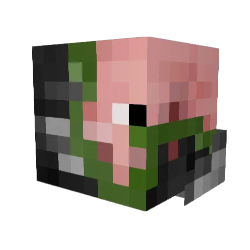 Umbra_Fae Minecraft avatar head, 3D render