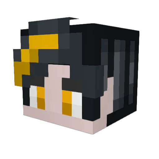 Umbral_NoX Minecraft avatar head, 3D render