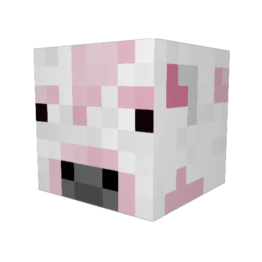 Umbree Minecraft avatar head, 3D render