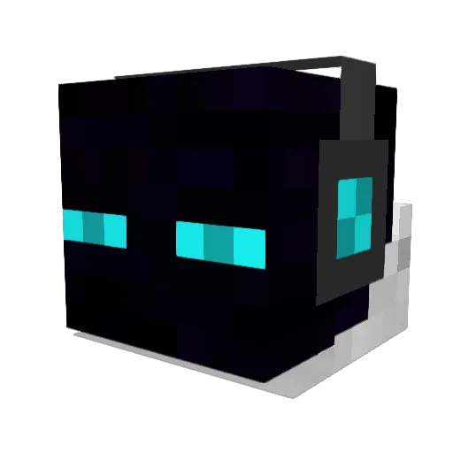UmbrellaFella Minecraft avatar head, 3D render