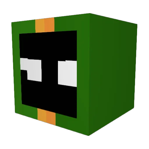 Umbrella_Leaf Minecraft avatar head, 3D render