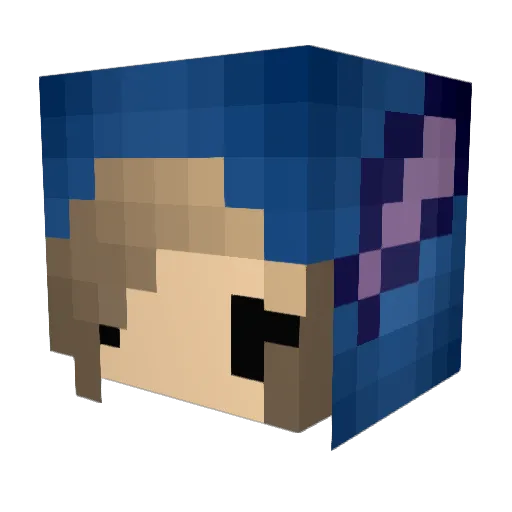 Umbrella__Ella Minecraft avatar head, 3D render
