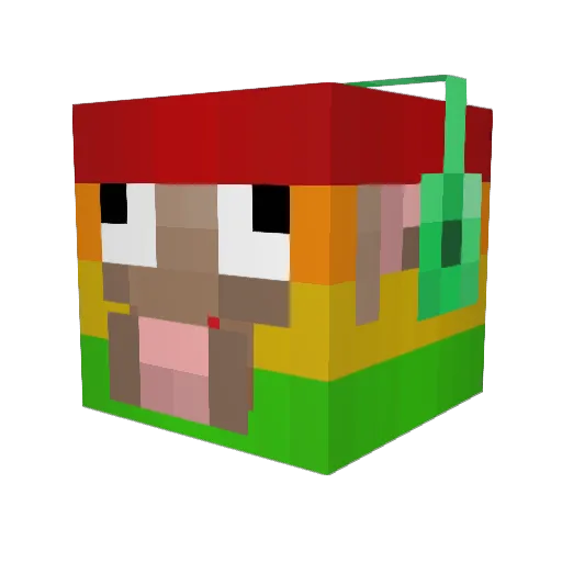 Umbreon113 Minecraft avatar head, 3D render