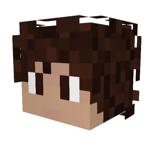 UmbreonDL Minecraft avatar head, 3D render