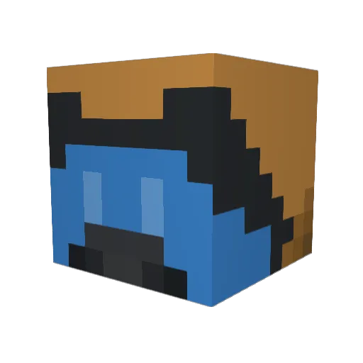 UmbreonHearts Minecraft avatar head, 3D render