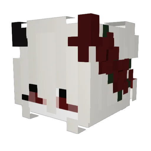 UmbreonLo Minecraft avatar head, 3D render
