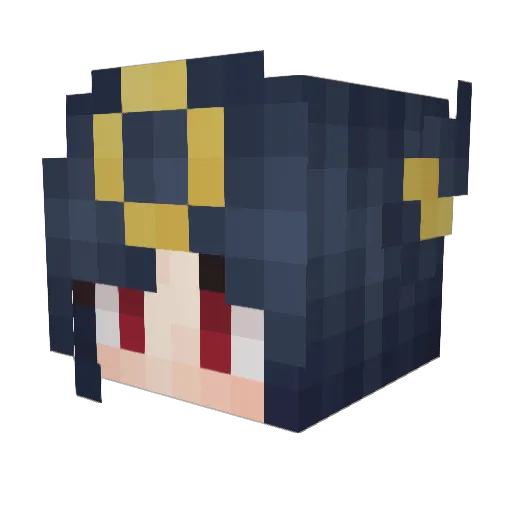 UmbreonMoonlight Minecraft avatar head, 3D render