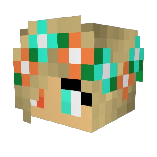 Umbreonic101 Minecraft avatar head, 3D render