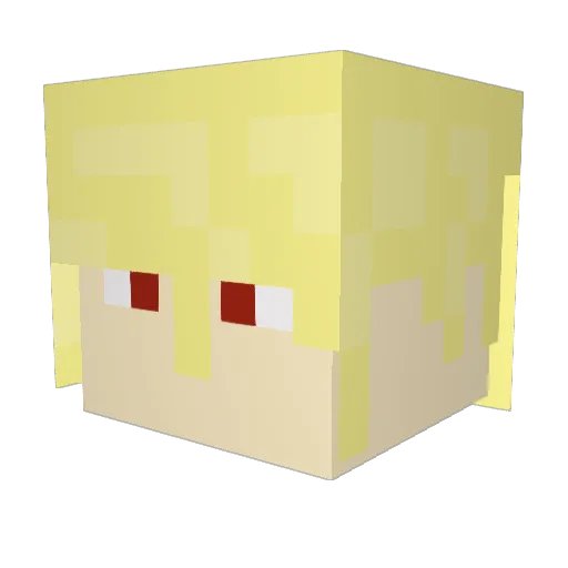 Umbriel1 Minecraft avatar head, 3D render