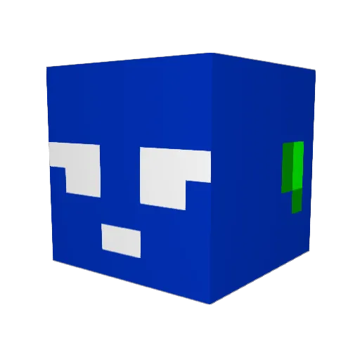 Umbrosus Minecraft avatar head, 3D render
