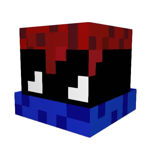 Umbrus_knight Minecraft avatar head, 3D render