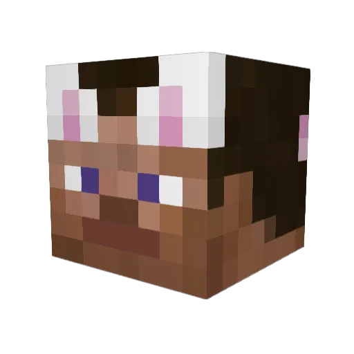 UmeRose Minecraft avatar head, 3D render