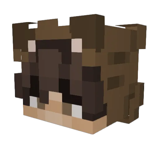 UmeeBear Minecraft avatar head, 3D render