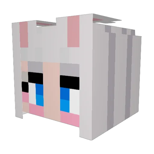 Umeko_Gyokuto Minecraft avatar head, 3D render