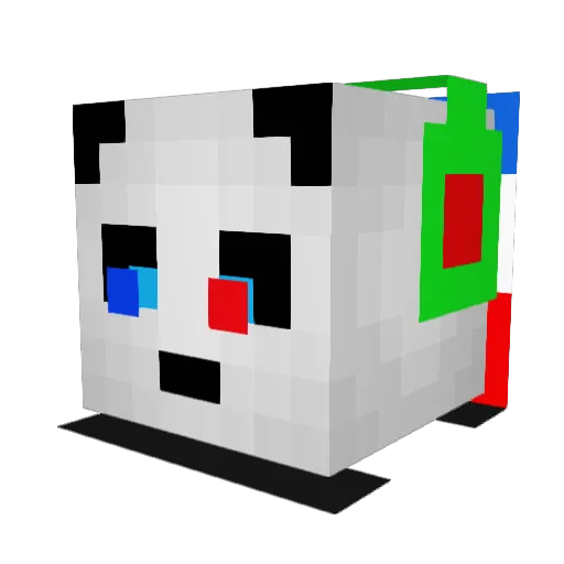 Umhacker Minecraft avatar head, 3D render