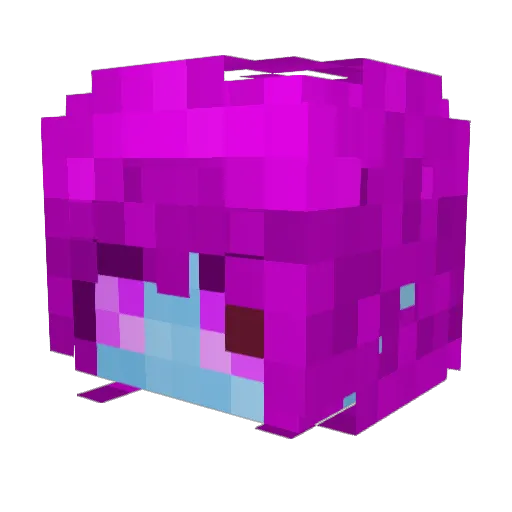 Umi_Umaru Minecraft avatar head, 3D render