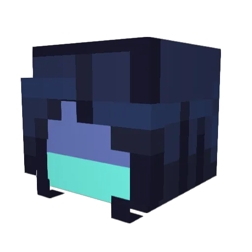 Umibozo Minecraft avatar head, 3D render