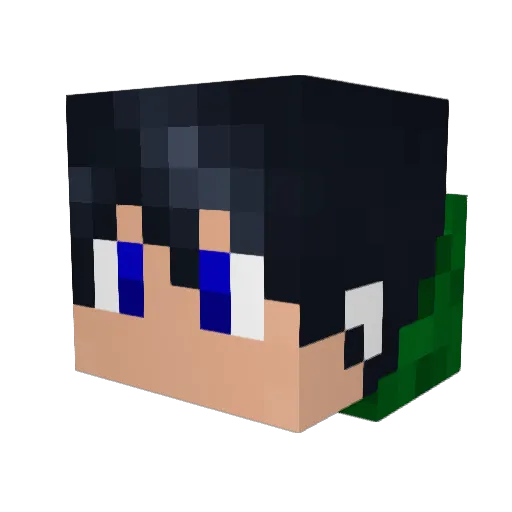 UmikoShinra Minecraft avatar head, 3D render