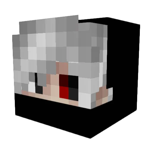Umikosksk Minecraft avatar head, 3D render