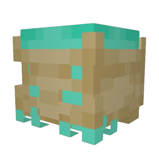 Umitonn Minecraft avatar head, 3D render