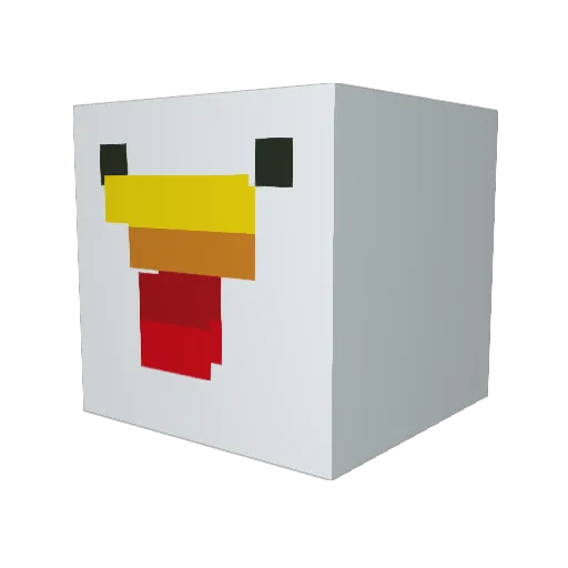 Umjunsik_91 Minecraft avatar head, 3D render