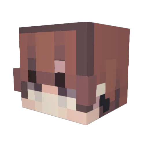 Ummidkaboutthis Minecraft avatar head, 3D render