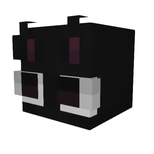Ummions Minecraft avatar head, 3D render