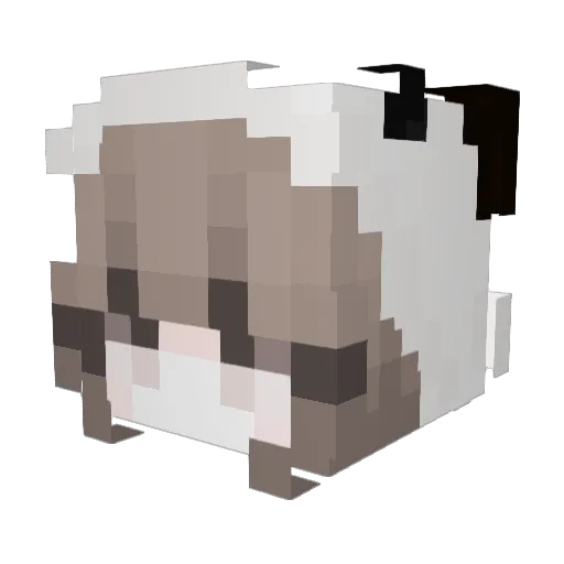 Umniyyah Minecraft avatar head, 3D render