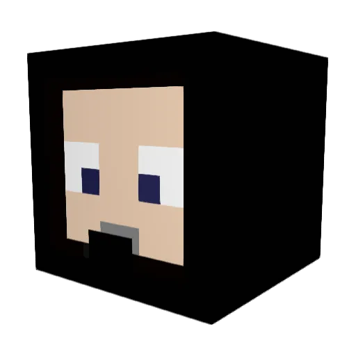 Umnum227 Minecraft avatar head, 3D render