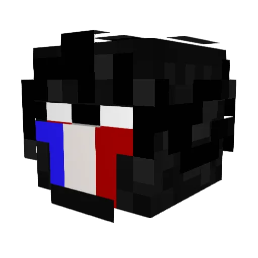 UmutS Minecraft avatar head, 3D render