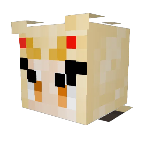 Umutali100 Minecraft avatar head, 3D render