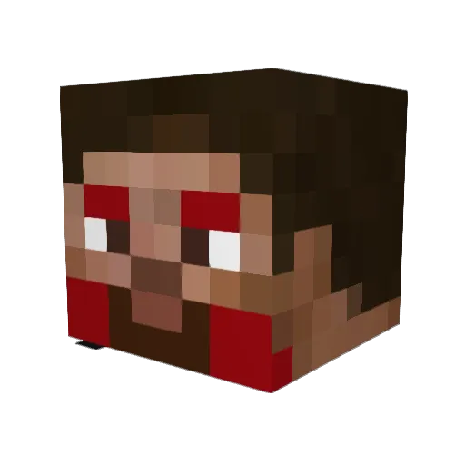 Umuter Minecraft avatar head, 3D render