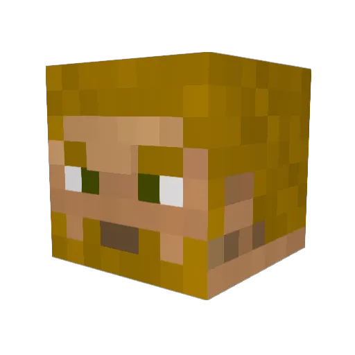 Umutovicc Minecraft avatar head, 3D render