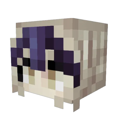 UmyAlan Minecraft avatar head, 3D render