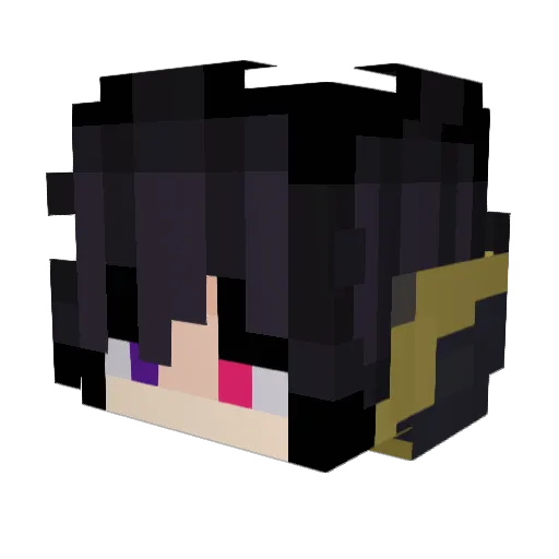 Umzyyy Minecraft avatar head, 3D render