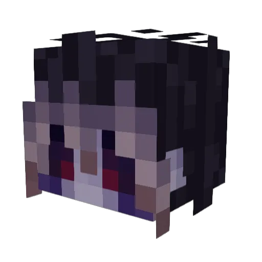 Un1Star_ Minecraft avatar head, 3D render
