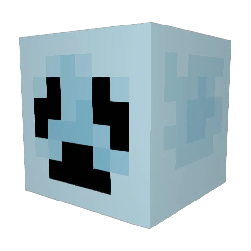 Un1th Minecraft avatar head, 3D render