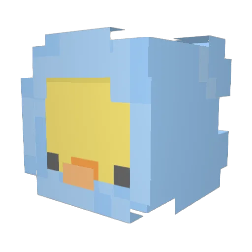 Un4GH Minecraft avatar head, 3D render