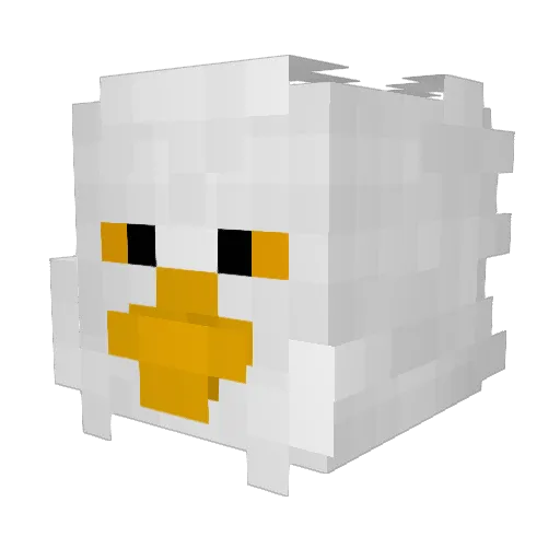 UnAmericanEagle Minecraft avatar head, 3D render