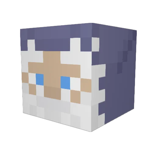 UnAwakening Minecraft avatar head, 3D render